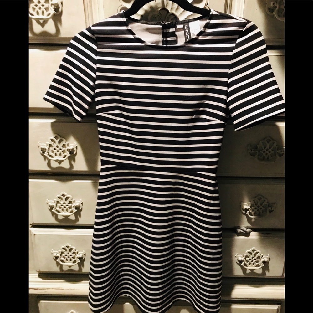 H&M stripe dress nice material